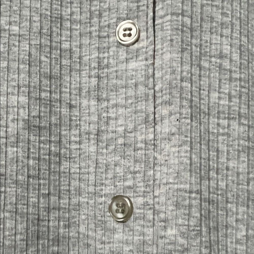 Slate Gray Button-Up Tunic - Picture 7 of 8